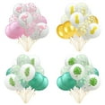 thumbnail image 4 of KAKOWELY Juego de 15 globos hawaianos para fiesta, de 12 pulgadas, con diseño de flamencos, lunares rosas y látex, para bodas, bebés y cumpleaños., 4 of 4