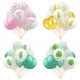 thumbnail image 4 of KAKOWELY Juego de 15 globos hawaianos para fiesta, de 12 pulgadas, con diseño de flamencos, lunares rosas y látex, para bodas, bebés y cumpleaños., 4 of 4