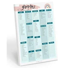 Grocery List Notepad, Grocery List: 60 Removable Pages for Meal Planning and Creating a Shopping List