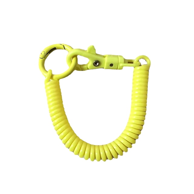 GFHFHITJ Key Chain Plastic Spring Rope Key Chain Spring Mobile Phone Rope Telescopic Spring Lanyard Key Chain Lanyard