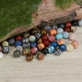 thumbnail image 4 of Miangastore 100PCS Round Beads Natural Gemstones Quartz Crystal Charms DIY Beads Random Color Bulk for Jewelry Making, 4 of 8