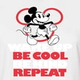 thumbnail image 3 of Disney - Mickey Mouse - Wake Up, Be Cool, Be Kind, Repeat - Juniors Cropped Cotton Blend T-Shirt, 3 of 5