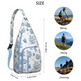 thumbnail image 3 of 4-Pockets Cross Body Bags for Woman Men,Cute Sea Life Sling Bag Chest Bag with Adjustable Strap Women's Crossbody Bags for Outdoors Hiking Traveling, 3 of 4