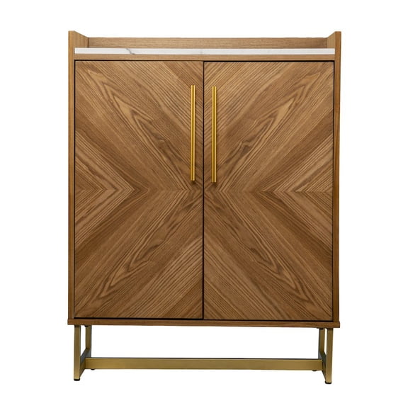 SEI Trilken Bar Cabinet with Wine Storage