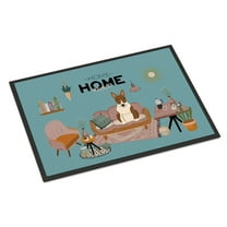 Brindle Bull Terrier Sweet Home Indoor or Outdoor Mat 18x27 CK7982MAT