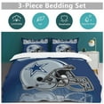 thumbnail image 3 of Football Cowboys Set Duvet Cover Themed Multicolor Polyester Bedding Set Duvet Cover for Full Size, 3 of 6
