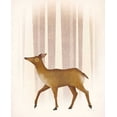 thumbnail image 2 of Fowler, Ryan 20x24 Black Ornate Wood Framed with Double Matting Museum Art Print Titled - Snowy Doe, 2 of 4