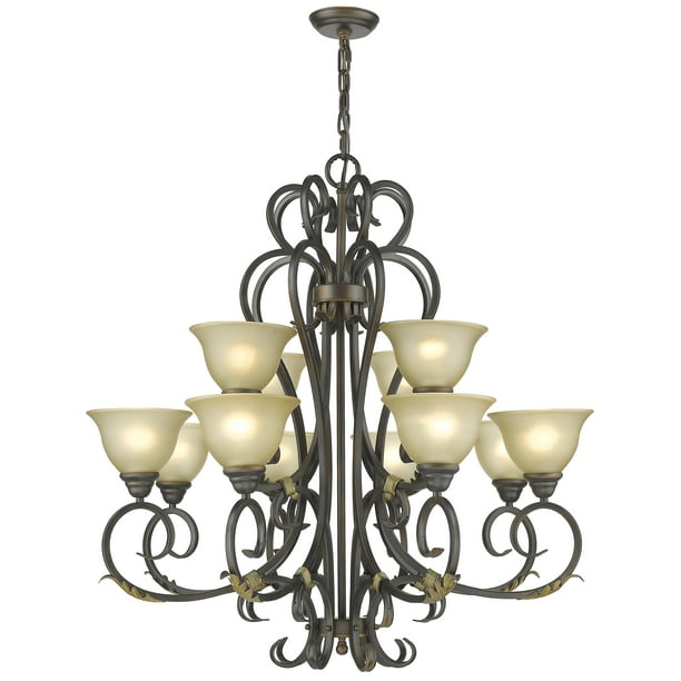 Lilianna 12 Light Oil Rubbed Bronze Chandelier With Tea Stained Glass Shades Com 12 Light Oil Rubbed Bronze Chandelier, 12 Light Oil Rubbed Bronze Chandeliers