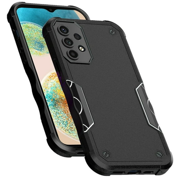 For Samsung Galaxy A23 5G Slim Tough Shockproof Hybrid Heavy Duty Dual Layer TPU Bumper Rugged Rubber Defend Armor Cover ,Xpm Phone Case [ Black ]