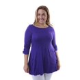 thumbnail image 2 of Women's Plus 3/4-length Tunic Top, 2 of 9