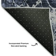 thumbnail image 3 of Addison Rugs Mayfield Washable Transitional Abstract Navy Rectangle Rug, 8' x 10', 3 of 6