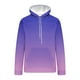 thumbnail image 5 of Sudadera con capucha para hombre, estilo casual, a la moda, con cuello redondo, bolsillos y estampado degradado, sudadera de manga larga con capucha, blusa de poliéster para hombre, 5 of 5