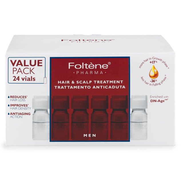 Tratamiento para cabello y cuero cabelludo Foltene: Hombres - Reparación de daños y adelgazamiento para hombres de todo tipo natural - Suero nutritivo para restaurar la plenitud Prevenir y aliviar los