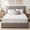 White, variant on DADO DIDO Memory Foam Mattress Topper, 3 inch California King, Dual Layer Gel Foam Cooling Pillow Top, Back Pain Relief, White