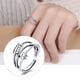 thumbnail image 3 of Fidget Anxiety Ring 925 Sterling Silver Bead Ring Para Aliviar El Estrés Fidget Peace Rings Para La Transferencia De Ansiedad Bead Open Ring Para Mujeres Damas Noticed AP005756-00, 3 of 6