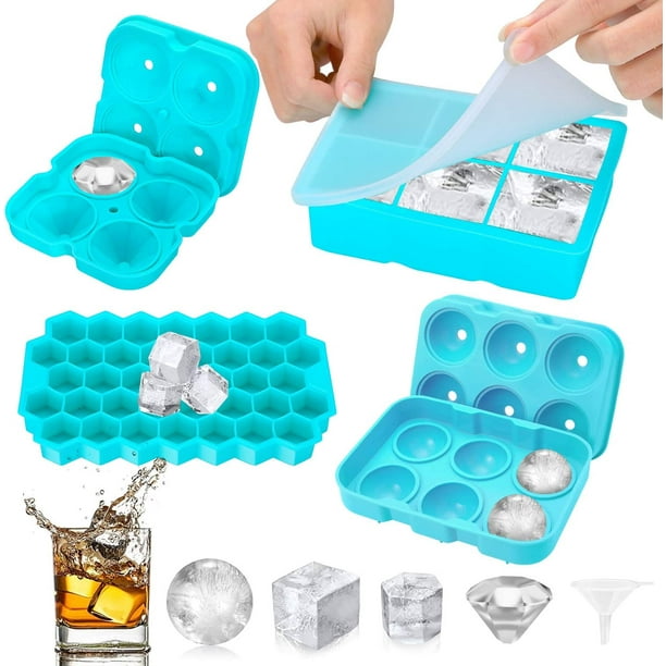 Whiskey Tail Drinks Silicone Bpa, Small Round Ice Trays