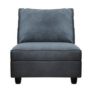 Takasan Convertible Modular Sectional Sofa With Storage,Dark Gray