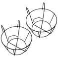thumbnail image 1 of BESTYASH 2Ud Estante Colgante Para Macetas De Metal Negro Soporte Decorativo Para Interior Exterior, 1 of 8