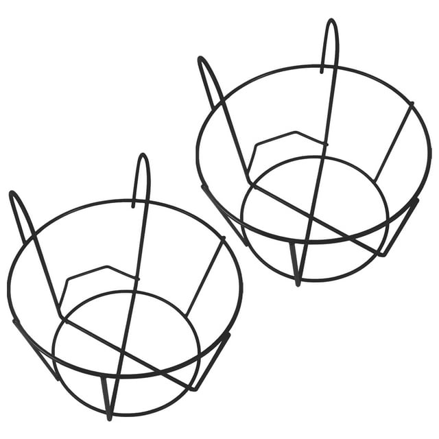 BESTYASH 2Ud Estante Colgante Para Macetas De Metal Negro Soporte Decorativo Para Interior Exterior