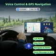 thumbnail image 3 of LAMTTO 9.26"  Wireless   Apple CarPlay & Android Auto Screen, Portable Car Stereo with Bluetooth 5.3, Car Play Screen with GPS Navigation, AirPlay, Siri, FM/AUX, 3 of 8