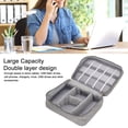 thumbnail image 4 of Large Capacity Portable Electronic Accessory Storage Case for Mobile HDD Laptop Power Cord, Practical and Convenient, Double Layer Design, Durable Zippers, 4 of 7