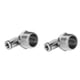 thumbnail image 1 of Conector rápido de manguera de aire Bling Bling 2 piezas Codo de Cobre niquelado, 1 of 8
