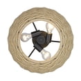 thumbnail image 3 of Golden Lighting Hathaway 3-light Semi-Flush Mount in Matte Black, 3 of 4