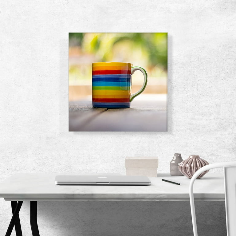 ARTCANVAS Horizontal Stripe hotsell Colorful Cup Home Decor Canvas Art Print