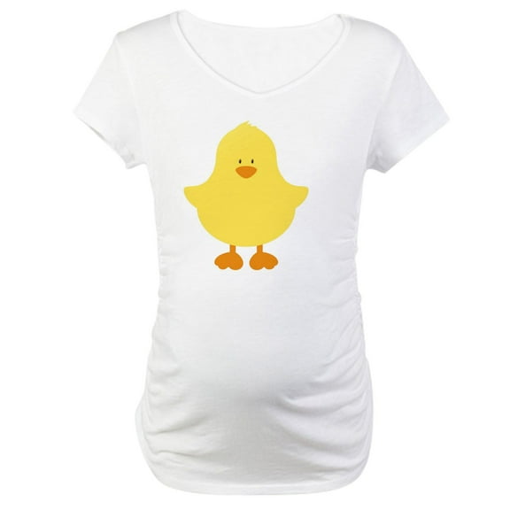 CafePress - Chick Maternity T Shirt - Cotton Maternity T-shirt, Cute & Funny Pregnancy Tee