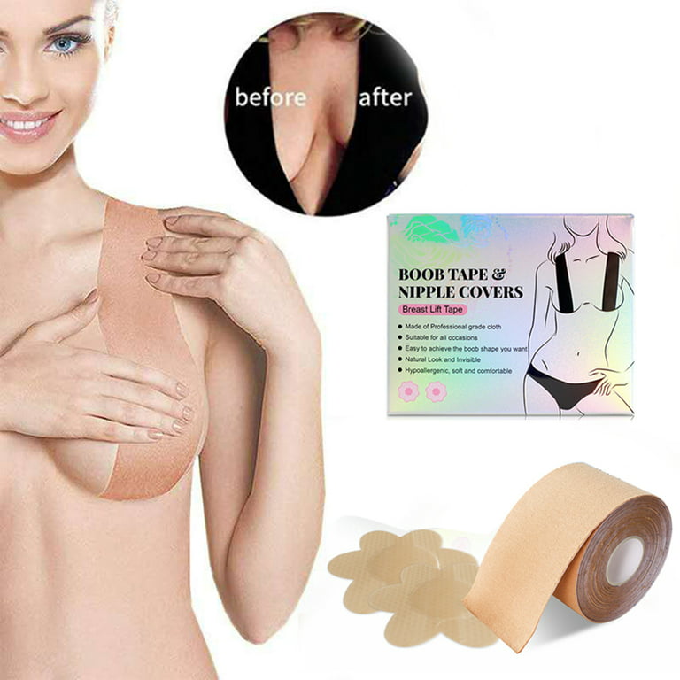 Chest Tape Boob Tape Lift Up Invisible Bra Sticky Nipple Cover