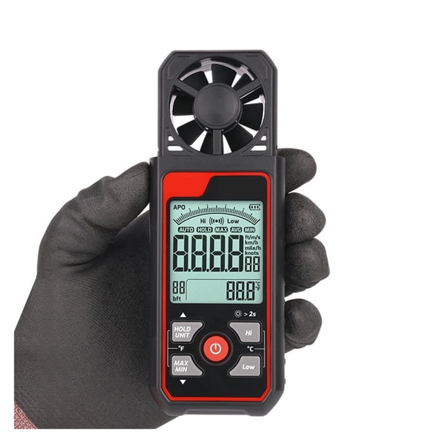 Digital Display Anemometer Handheld Wind Speed Gauge Meter Anemometro Windmeter ,Comprehensive Data Display