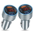 thumbnail image 1 of Cargador de coche USB C Avatcen 65W PD30W+QC3.0 de 4 puertos con voltímetro, 1 of 7