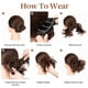 thumbnail image 5 of Pieza de Pelo de MoñO Desordenado, Peine Lateral, Clip en MoñO de Pelo, Postizo Updo Despeinado para Mujeres, Updo Despeinado Ajustable A, 5 of 5