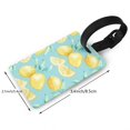 thumbnail image 4 of Balery Yellow Lemon Print Durable Luggage Tags with Secure Strap, Personalized Travel ID Tags for Suitcases, Bags, and Backpacks - Easy Identification for Men and Women, 4 of 8