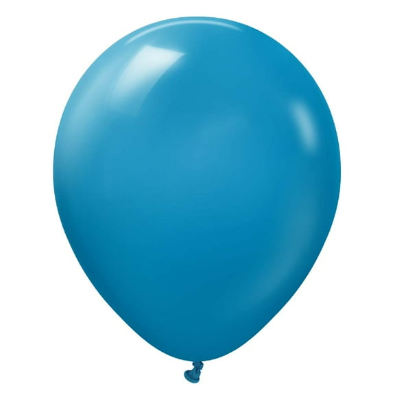 12 inch Kalisan Retro Deep Blue Latex Balloons (10 Pack) - Party Supplies Decorations