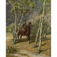thumbnail image 2 of Stanisław Bagieński 12x14 Gold Ornate Wood Frame and Double Matted Museum Art Print Titled - Uhlan on Horseback, 2 of 4