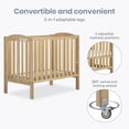 thumbnail image 6 of Dream On Me 2‑in‑1 Folding Portable Mini Crib – Natural, 6 of 10