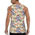 thumbnail image 3 of Easygdp Snake Men's Tank Top, Sleeveless Muscle T Shirts, Breathable, Quick-Dry, Loose for Gym, Running, Fitness - X-Large, 3 of 9