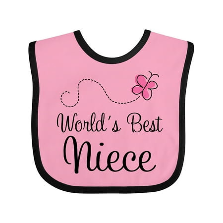 

Inktastic Worlds Best Niece Gift Baby Girl Bib
