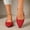 #0096-Red, variant on Women's Pointed Toe Flat Mules, Single Strap Backless Slip Ons, Versatile Everyday Casual Shoes Gift