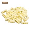thumbnail image 3 of Unique Bargains 30Pack 4mm Cord Lock Plastic Double Hole Spring Toggle Stoppers, Beige, 3 of 5