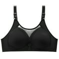 thumbnail image 4 of Admvng Bras for Women No Underwire Fashion Plus Size Wire Free Comfortable Push Up Hollow Out Bra Underwear M-3XL, 4 of 4