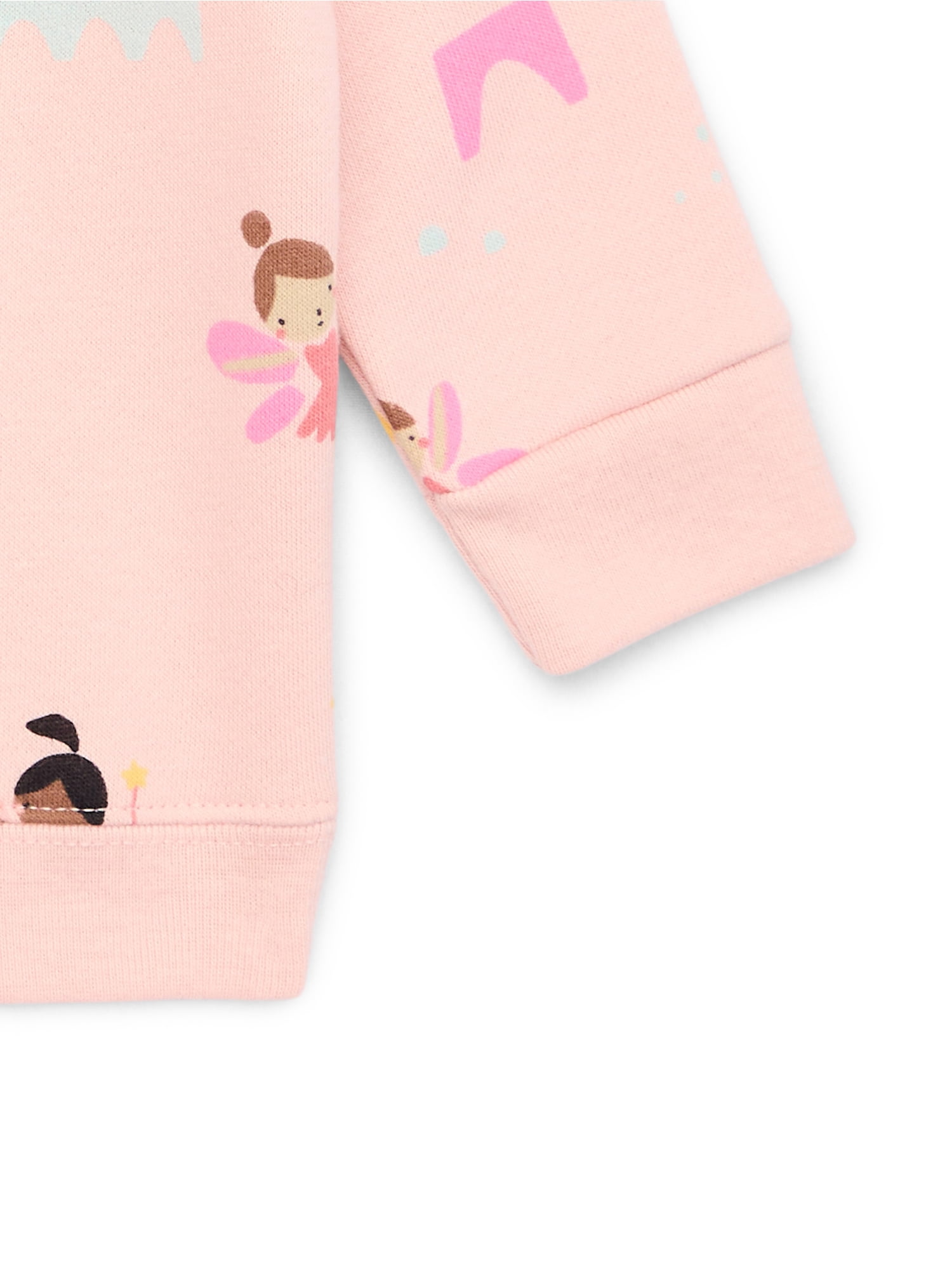 Garanimals Baby Girl Print Fleece Sweatshirt, Sizes 6/9-24 Months