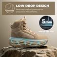 thumbnail image 3 of NORTIV 8 Men's Wide Toe Box Work Tactical Boots | Barefoot low drop leather military boots with side zipper for hiking, motorcycle riding and combat Pikes, 3 of 10