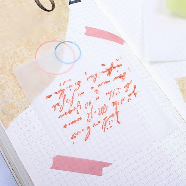 50Pcs Tracing Paper Colored Vellum Paper Translucent Printable Vellum Drafting Sheets For Sketching Tracing Drawing Animation 5.91 X 3.94in