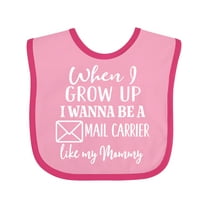 Inktastic Future Mail Carrier Like Mommy Boys or Girls Baby Bib