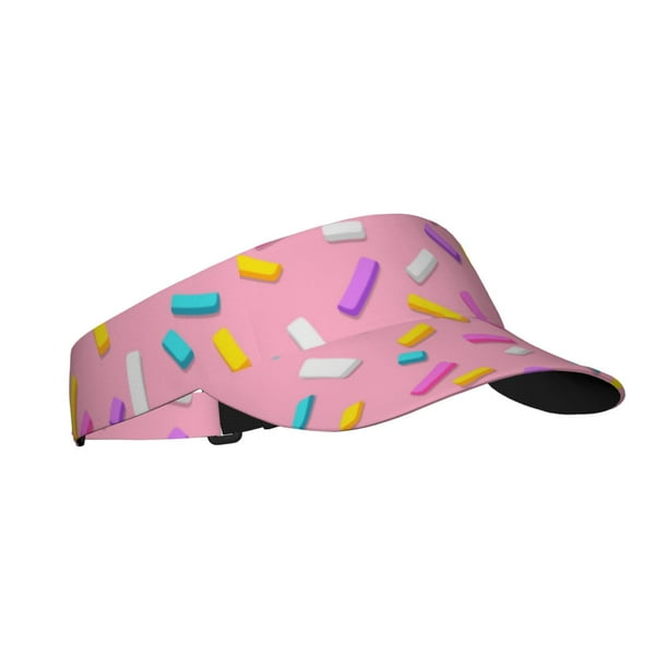 Balery Pink Donut Gorra deportiva con visera ajustable para mujer y hombre (talla única)