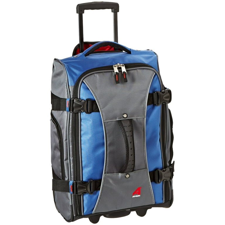 Athalon Luggage 21 Inch Hybrid Travelers Bag Glacier Blue