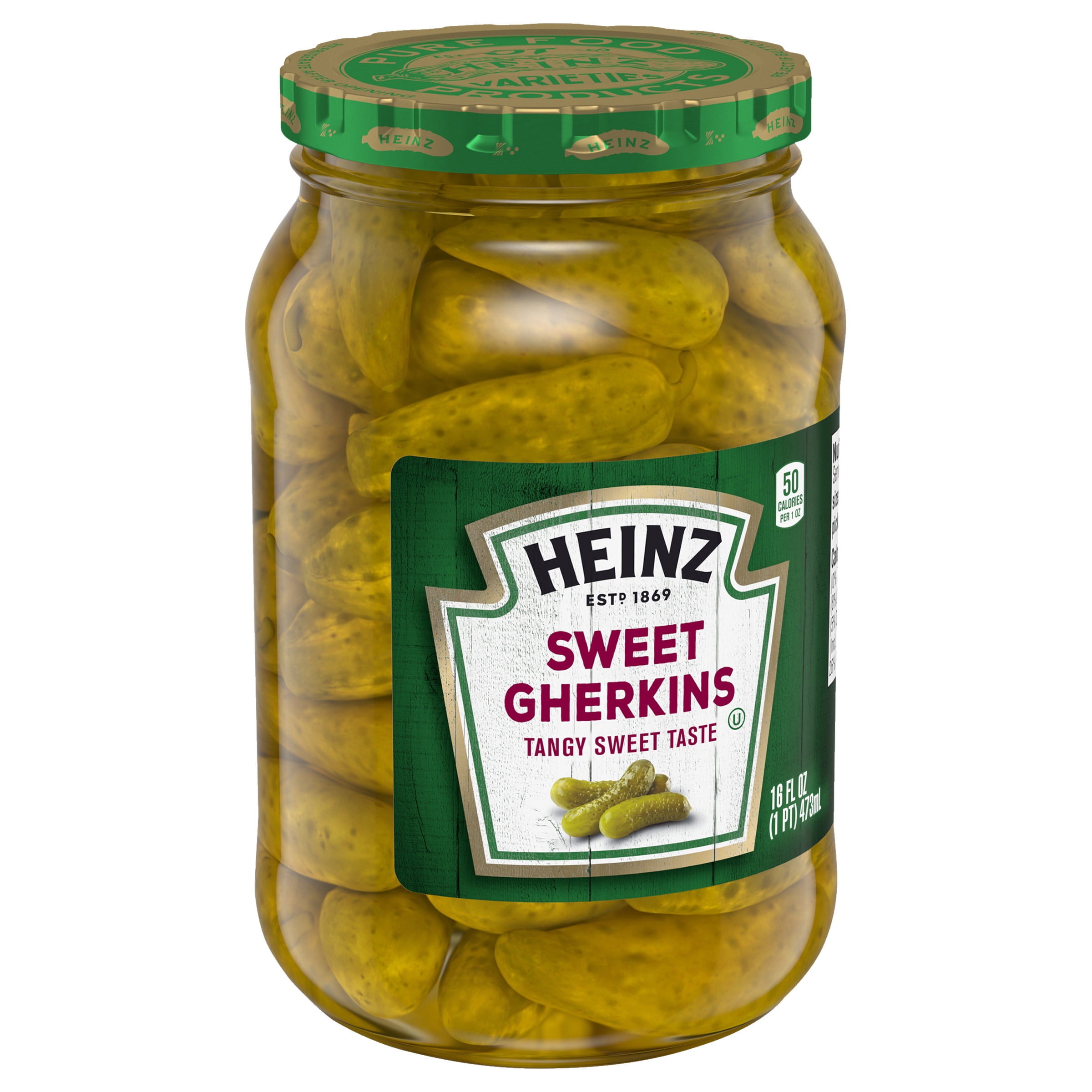 Heinz Sweet Gherkins Mini Pickles, 16 fl oz Jar