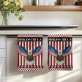 thumbnail image 7 of Independence Day Kitchen Towels Set of 4, Eagle U.S Flag Red Blue Stripes Retro Absorbent Dish Towels for Kitchen, Microfiber Hand Towel, Quick Drying Tea Towel for Cleaning Decorative Dishcloths, 7 of 7